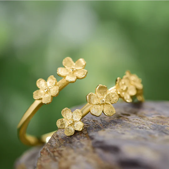 Forget-me-not Flower Ring S925