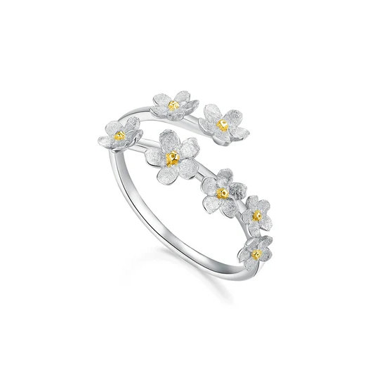 Forget-me-not Flower Ring S925