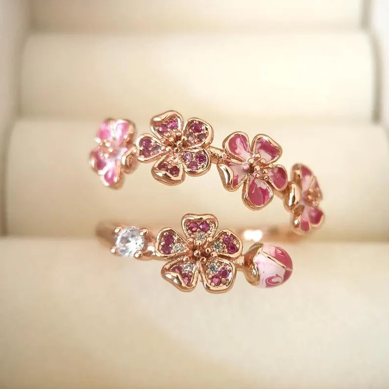 Peach Blossom Ring S925