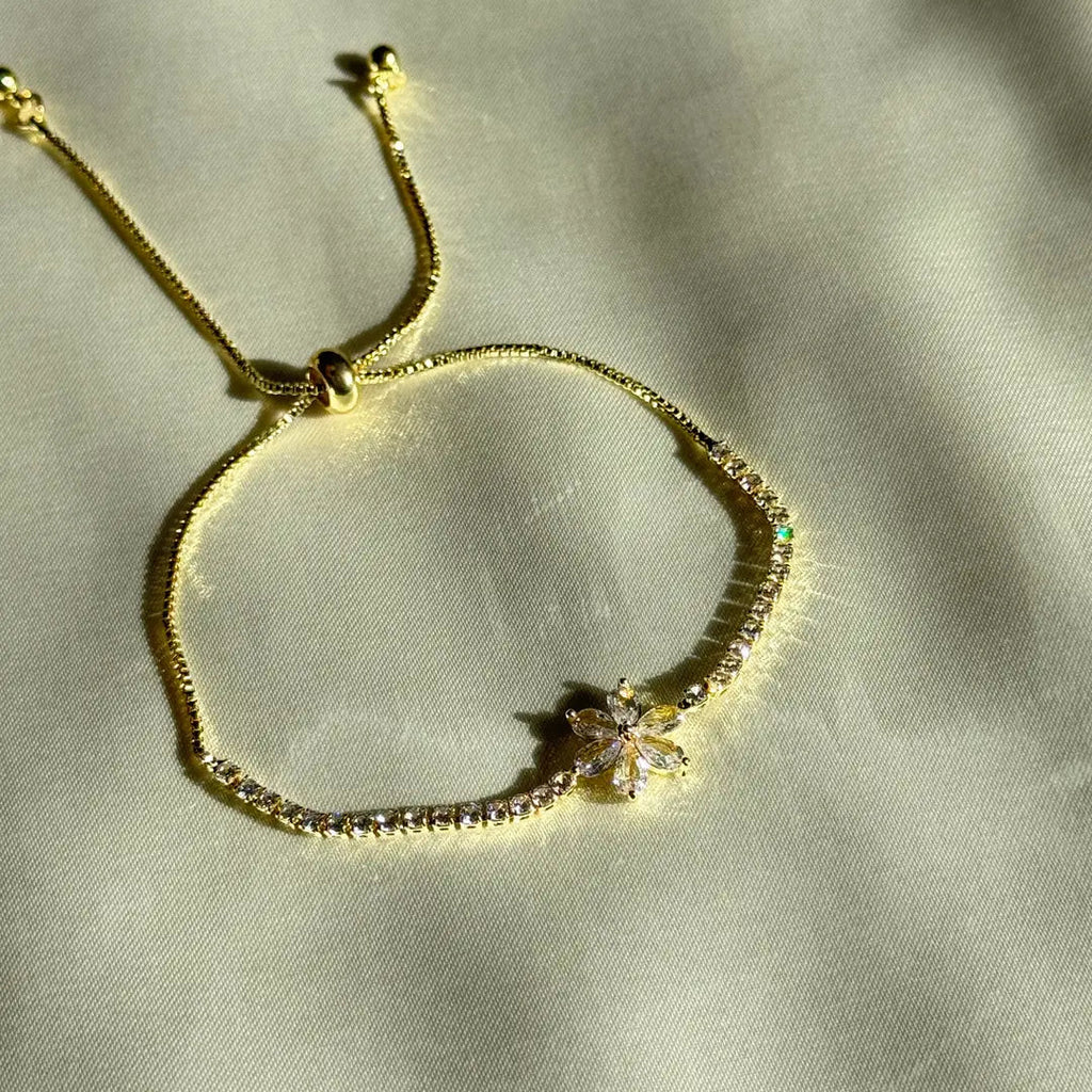 Chrysanthemum Tennis Bracelet