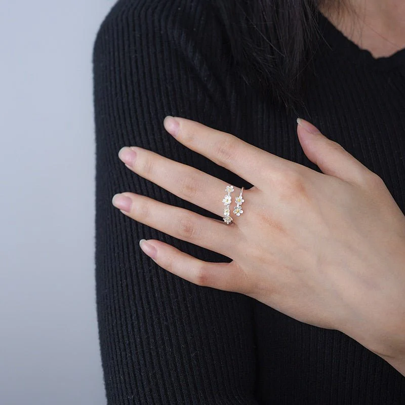 Forget-me-not Flower Ring S925